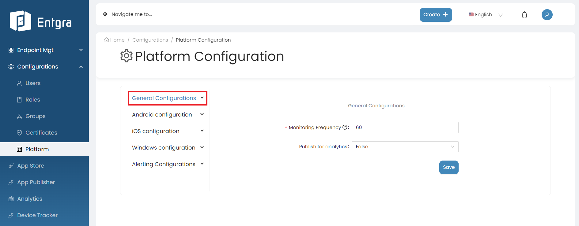 General Configurations