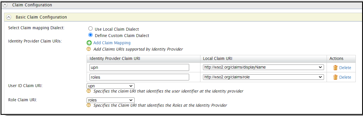 External IDP