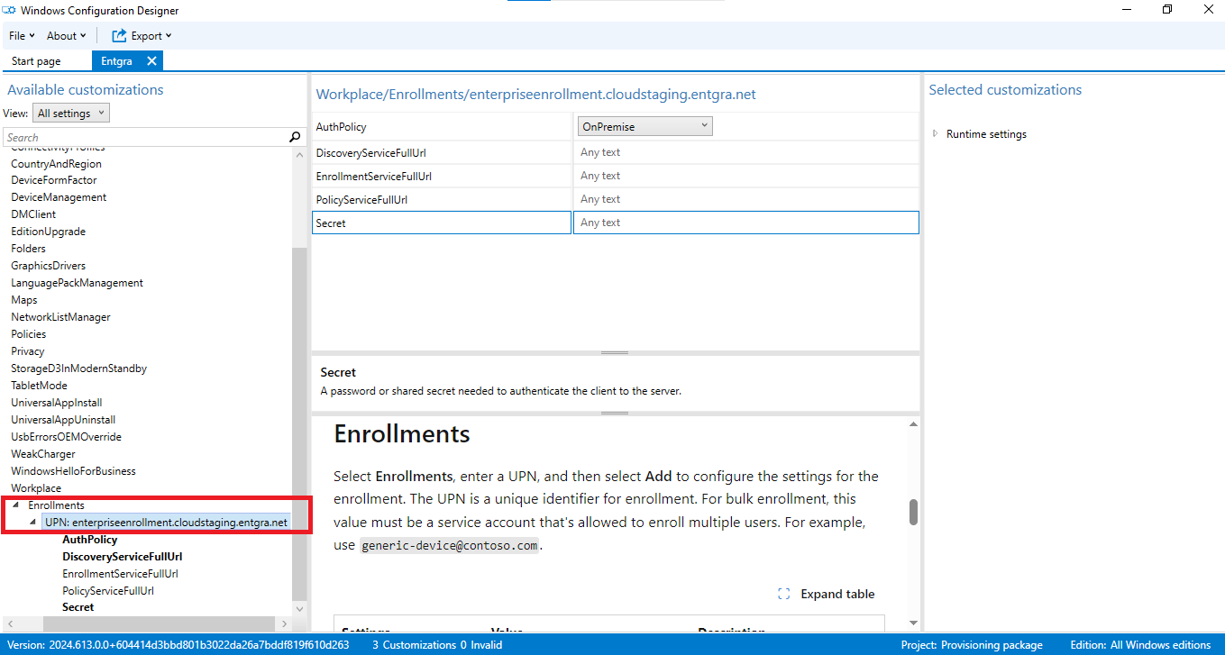 Windows Enrollment